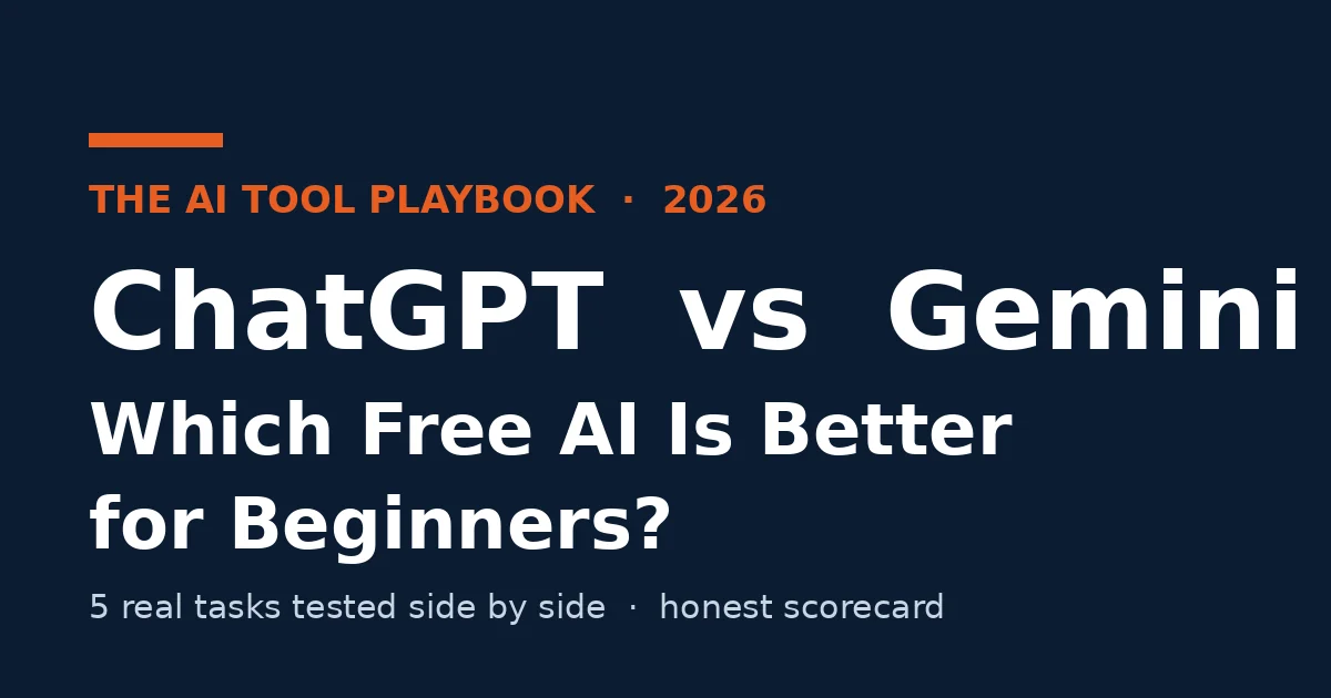 ChatGPT vs Gemini 2026: which free AI is better for beginners?